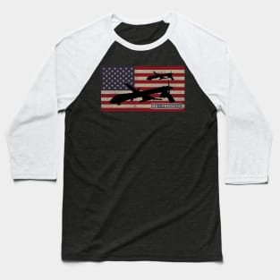 MQ-1 Predator Drone RPA Remotely Piloted Aircraft American Flag Gift Baseball T-Shirt